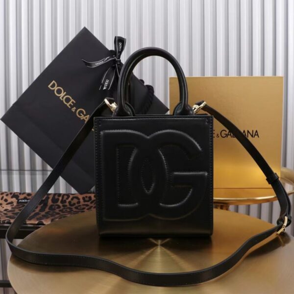 Dolce & Gabbana leather Shoulder Bag G6507 black