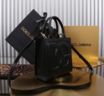 Dolce & Gabbana leather Shoulder Bag G6507 black - Image 3