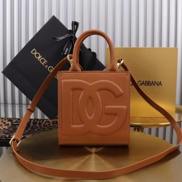 Dolce & Gabbana leather Shoulder Bag G6507 brown