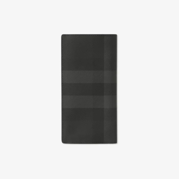 Check Continental Wallet Charcoal