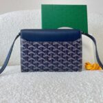 Goyard Calfskin Leather Shoulder Bag 55698 blue - Image 4
