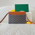 Goyard Calfskin Leather Shoulder Bag 55698 brown - Image 6