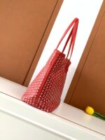 Goyard Calfskin Leather Tote Bag 3365 red - Image 2