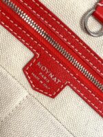 Goyard Calfskin Leather Tote Bag 3365 red - Image 5