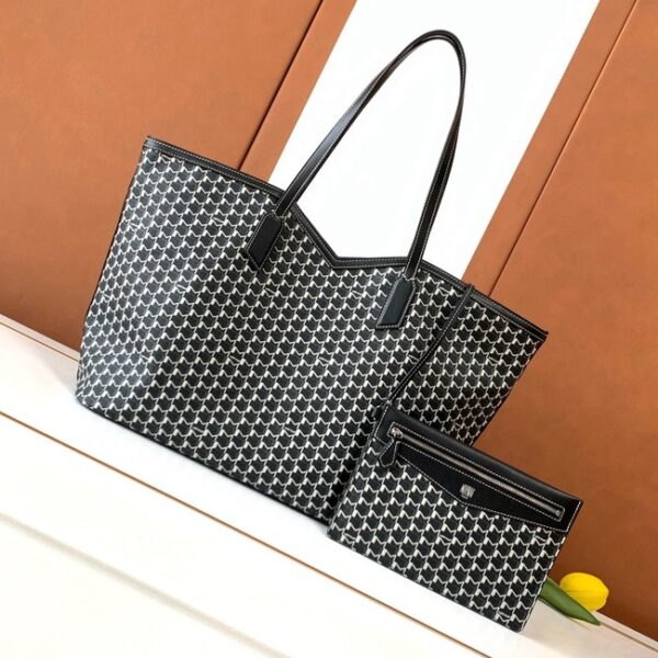 Goyard Calfskin Leather Tote Bag GM 3365 black