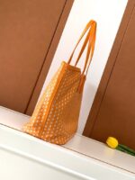 Goyard Calfskin Leather Tote Bag GM 3365 orange - Image 8