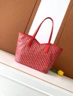 Goyard Calfskin Leather Tote Bag MM M8002 RED - Image 5