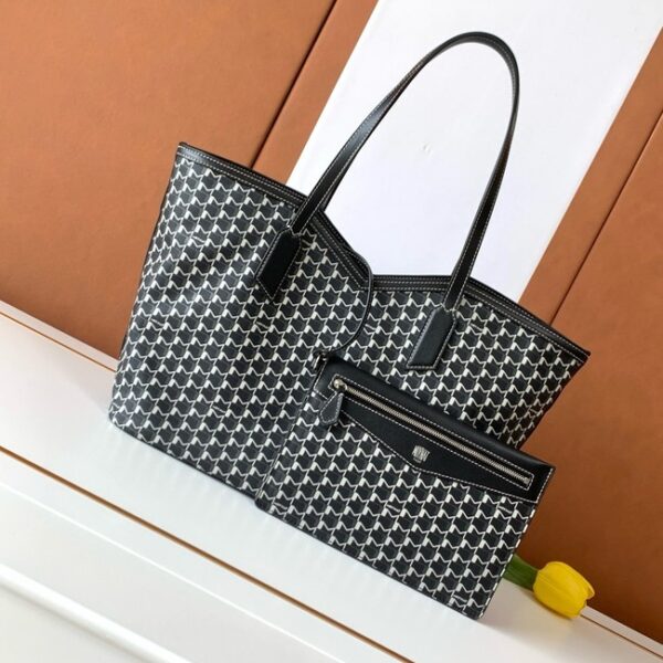 Goyard Calfskin Leather Tote Bag MM M8002 black