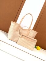 Goyard Calfskin Leather Tote Bag PM M8003 Nude