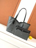 Goyard Calfskin Leather Tote Bag PM M8003 black