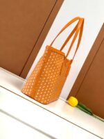 Goyard Calfskin Leather Tote Bag PM M8003 orange - Image 3