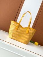 Goyard Calfskin Leather Tote Bag PM M8003 yellow - Image 2