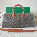 Goyard Calfskin Leather Travel Bag 55699 brown