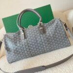 Goyard Calfskin Leather Travel Bag 55699 gray - Image 3