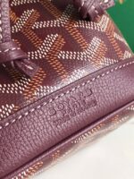 Goyard petit flot drawstring Bag MINI 20251 burgundy - Image 3