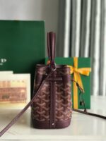 Goyard petit flot drawstring Bag MINI 20251 burgundy - Image 7
