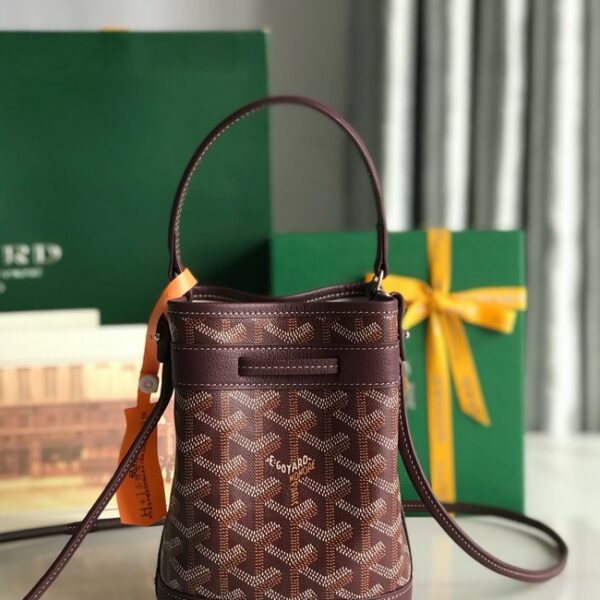 Goyard petit flot drawstring Bag MINI 20251 burgundy