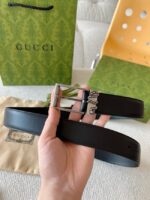 Gucci Belt with Interlocking G detail 673921-3 - Image 3