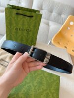 Gucci Belt with Interlocking G detail 673921-3 - Image 4