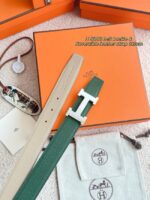 Hermes Epsom calfskin double-sided leather belt 66003 - Image 3