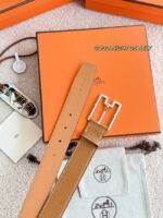 Hermes Epsom calfskin leather belt 66006 - Image 3