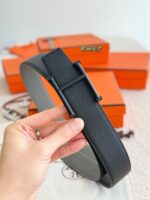 Hermes Epsom calfskin double-sided leather belt 66012 - Image 3