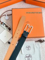 Hermes Epsom calfskin leather belt 66007 - Image 2