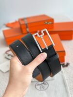 Hermes Epsom calfskin leather belt 66007