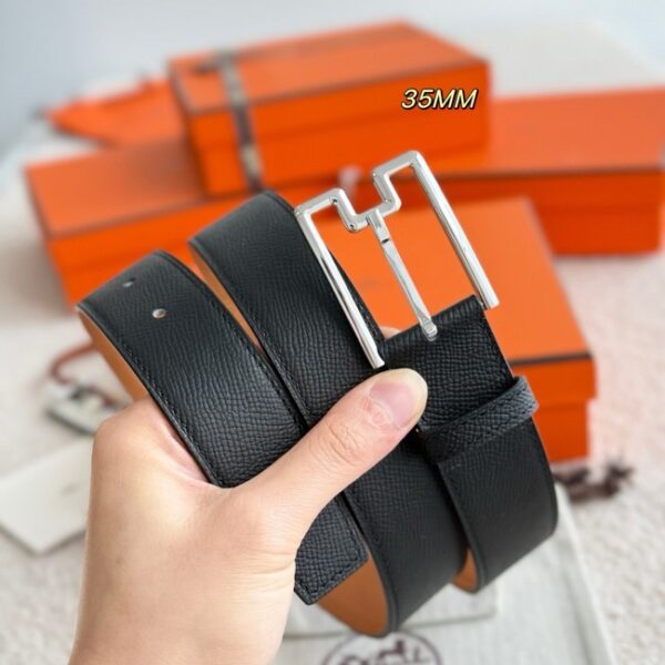 Hermes Epsom calfskin leather belt 66007