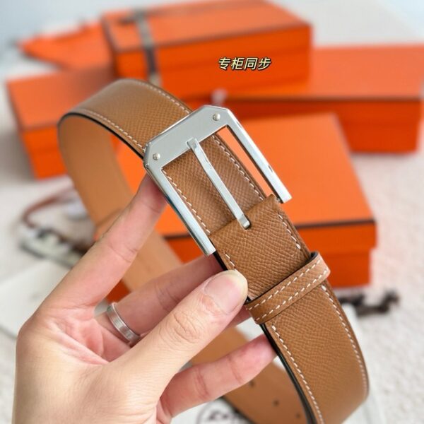 Hermes Epsom calfskin leather belt 66026