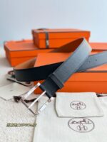 Hermes Epsom calfskin leather belt 66027