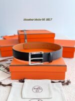 Hermes Epsom calfskin leather belt 66027 - Image 3