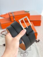 Hermes Epsom calfskin leather belt 66027 - Image 4