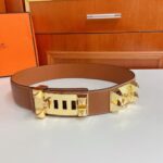 Hermes Epsom calfskin leather belt 66055 brown - Image 2