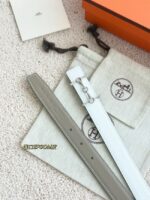 Hermes Swift & Epsom calfskin double-sided leather belt 65986 - Image 4