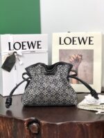 Loewe Flamenco Clutch Bag Original LE0556 Black Embroidery