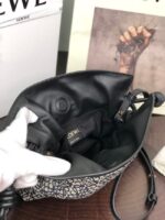 Loewe Flamenco Clutch Bag Original LE0556 Black Embroidery - Image 3