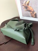 Loewe Flamenco Clutch Bag Original Leather LE0556 Dark green - Image 3