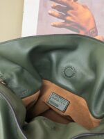 Loewe Flamenco Clutch Bag Original Leather LE0556 Dark green - Image 5