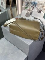 Loewe Flamenco Clutch Bag Original Leather LE0556 Khaki green - Image 3