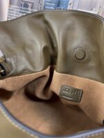 Loewe Flamenco Clutch Bag Original Leather LE0556 Khaki green - Image 5