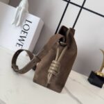 Loewe Flamenco Leather Shoulder Bag 262386 dark brown - Image 4