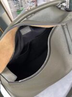 Loewe Large grainy cowhide leather Puzzle bag 231095 Dark green - Image 2