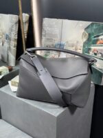 Loewe Large grainy cowhide leather Puzzle bag 231095 dark gray - Image 5
