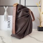 Loewe Leather Shoulder Bag 012537 dark brown - Image 4