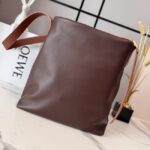 Loewe Leather Shoulder Bag 012537 dark brown - Image 6