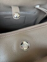 Loewe Madrid Original Leather Anagram Pebble Bag LE0255 Gray - Image 5
