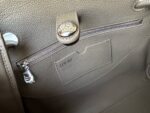Loewe Madrid Original Leather Anagram Pebble Bag LE0255 Gray - Image 6