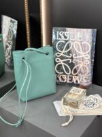 Loewe Mini Napa Lamb Leather Flamenco Purse 25SS light blue - Image 4