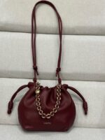 Loewe Mini Napa Lamb Leather Flamenco Purse A914C Burgundy - Image 3